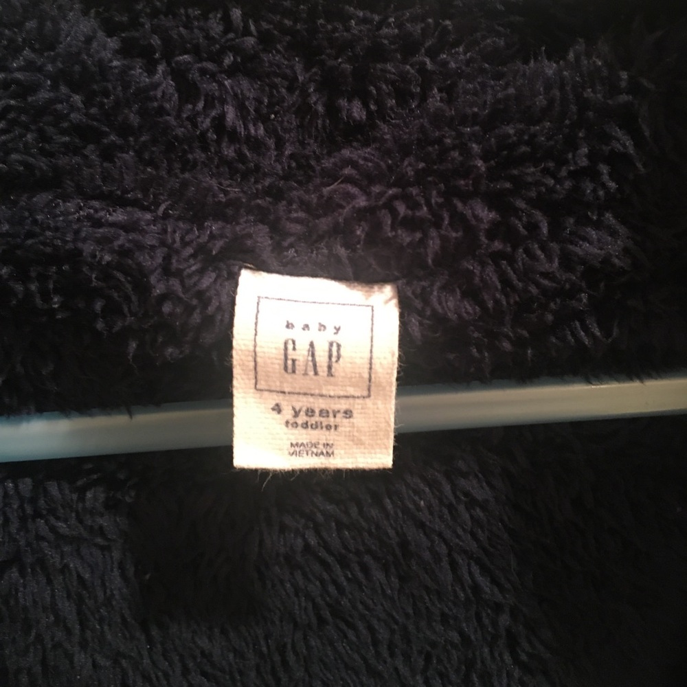 BabyGap Sherpa Lined Logo Hoodie 4T - Picture 3 of 4